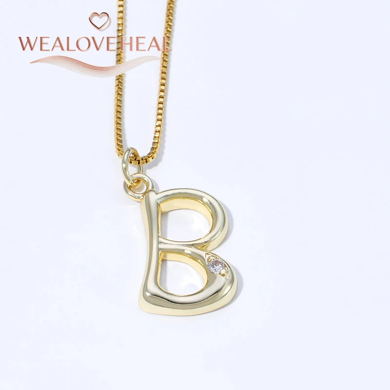 muttertagsgeschenk，Luxuriöse Halskette mit Initialen von A bis Z aus 18 Karat vergoldetem Messing, glänzender CZ-Buchstabenanhänger, minimalistischer Alphabet-Schmuck für Frauen, individuelles Namensgeschenk – Detail 20