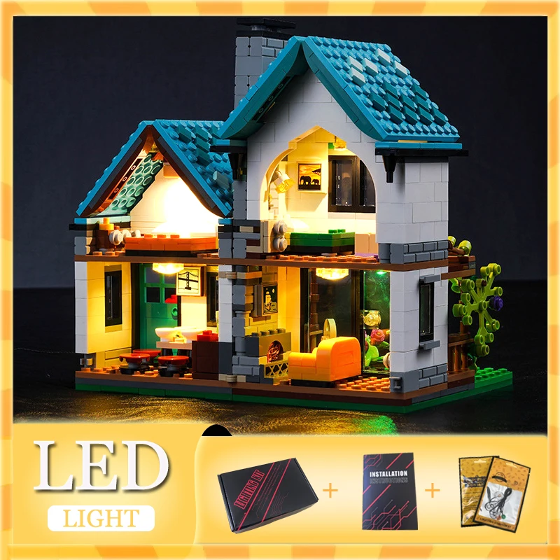 DIY LED Light Kit For LEGO 31139 Cosy City House 3in1 Architecture Model ( Only LED Light,Without Blocks Model)