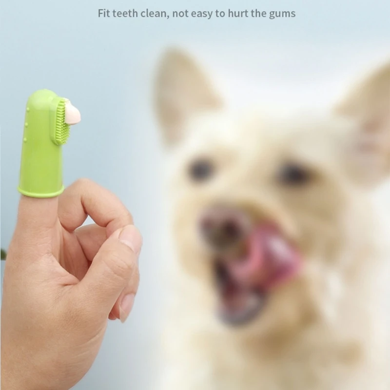 Cepillo dientes para perros con cerdas para dientes para reducir sarro y placas