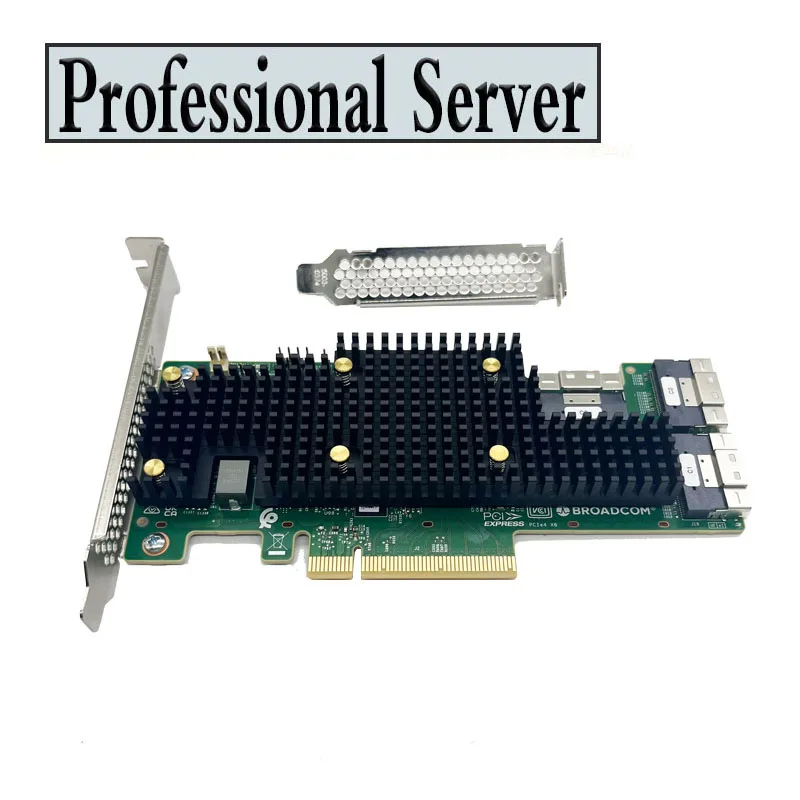 Broadcom eHBA 9600-24i 24 Int. Ports PCIe SAS/SATA/NVMe Tri-Mode Storage Adapter