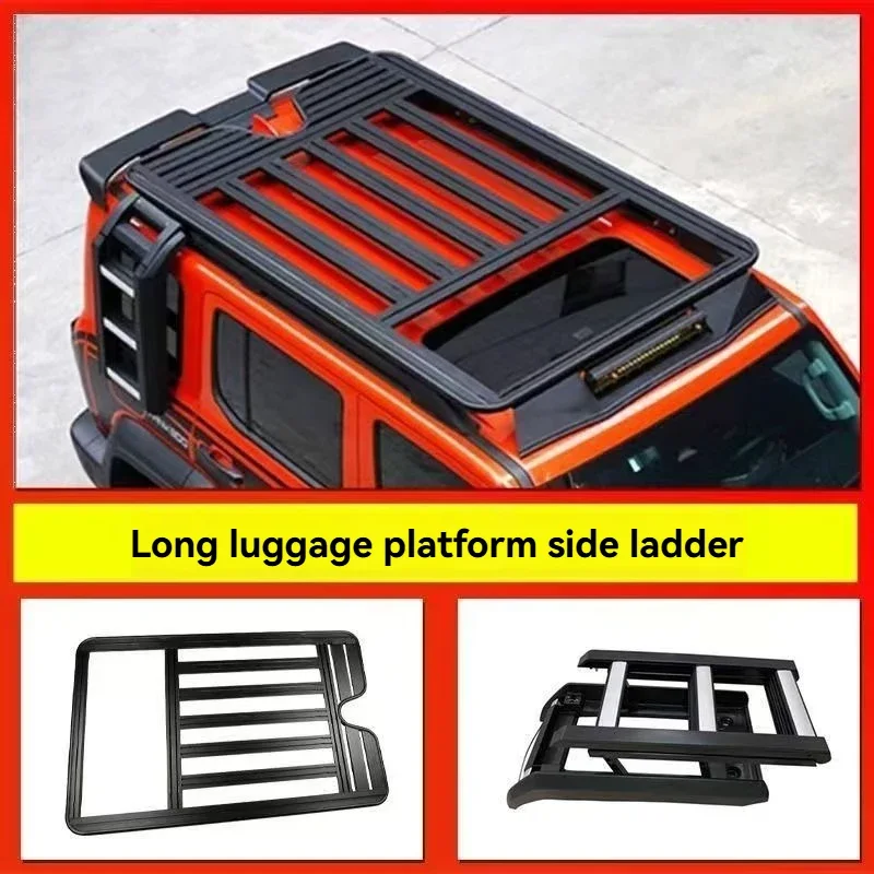 New Upgraded Aluminum Roof Frame, Roof Platform, Ladder 2 Kit for GWM Tank 300 Accessories！
