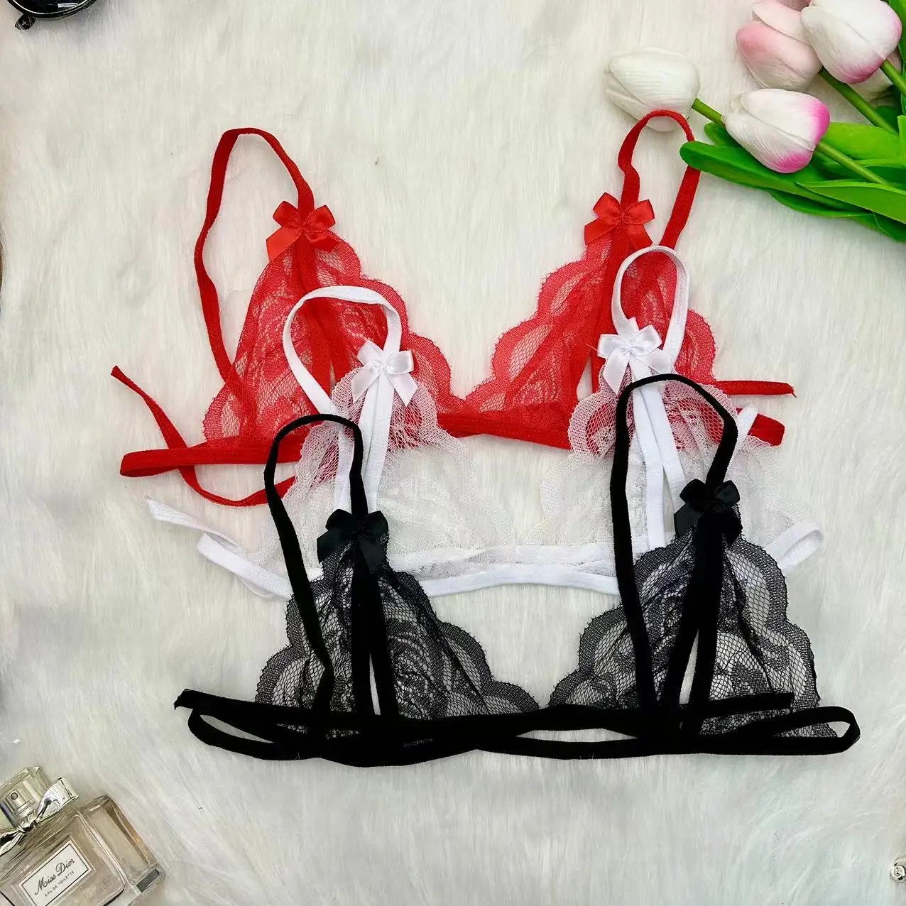 Customized Thongs Custom Lace Thong With Name Triangle Bra Set Bikinis Sets For Women Sexy G-string Crystal Letters Underwear