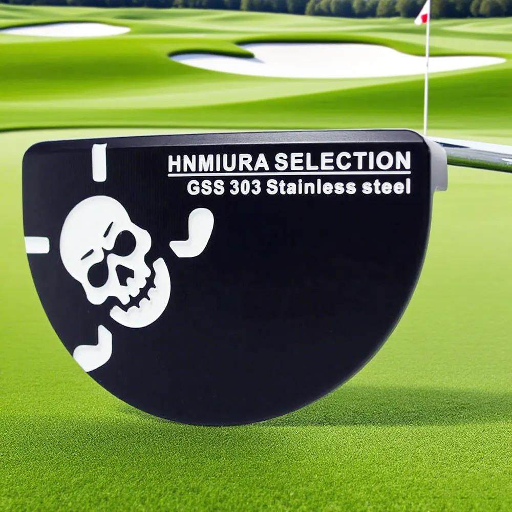 

HNMIURA Golf Clubs Black Semicircle Golf Putter Right Handed Putter Steel Shaft with Headcover Length 33/34/35