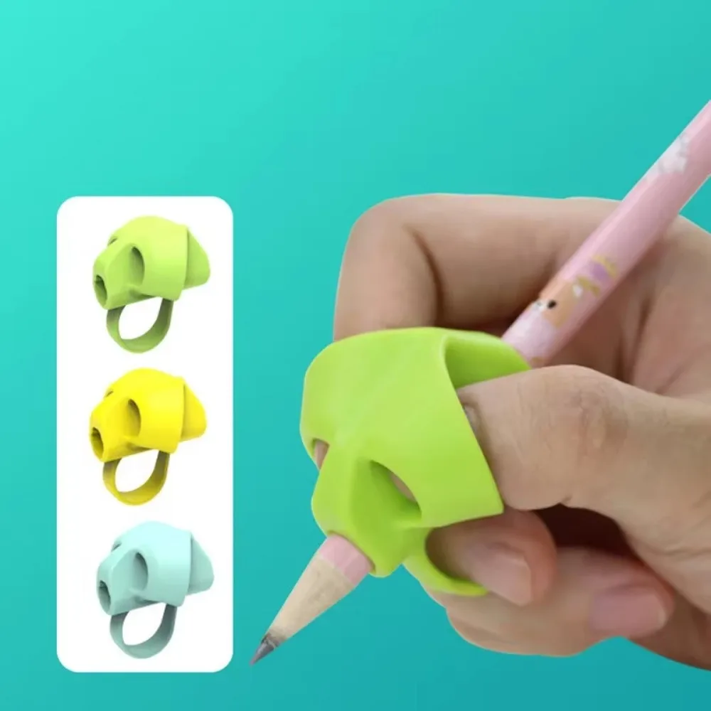 Finger Silicone Pencil Cuffs Child Pencil Adapter Writing Corrector Stationery Aid Grip Posture Correction Device