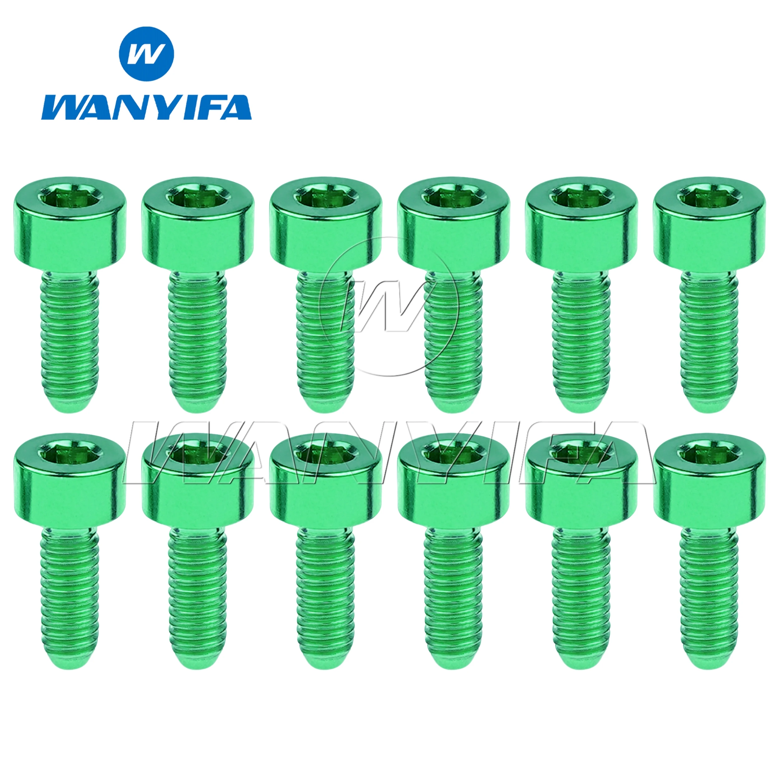 Wanyifa 5/12pcs Titanium Bolt M3 Cylindrical Head Hexagon for Model Remote Control Car DIY Fastener M3x6-18mm