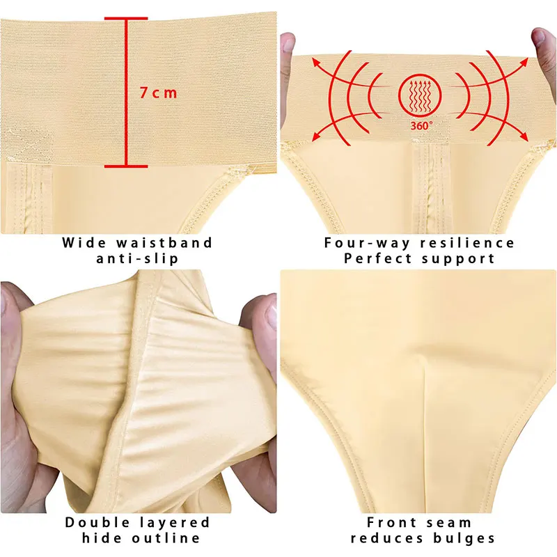 Men\'s Perfect Support Dance thong for Men Gymnastics with Wide Elastic Waistband and Double Layered Lining Ballet Underwear