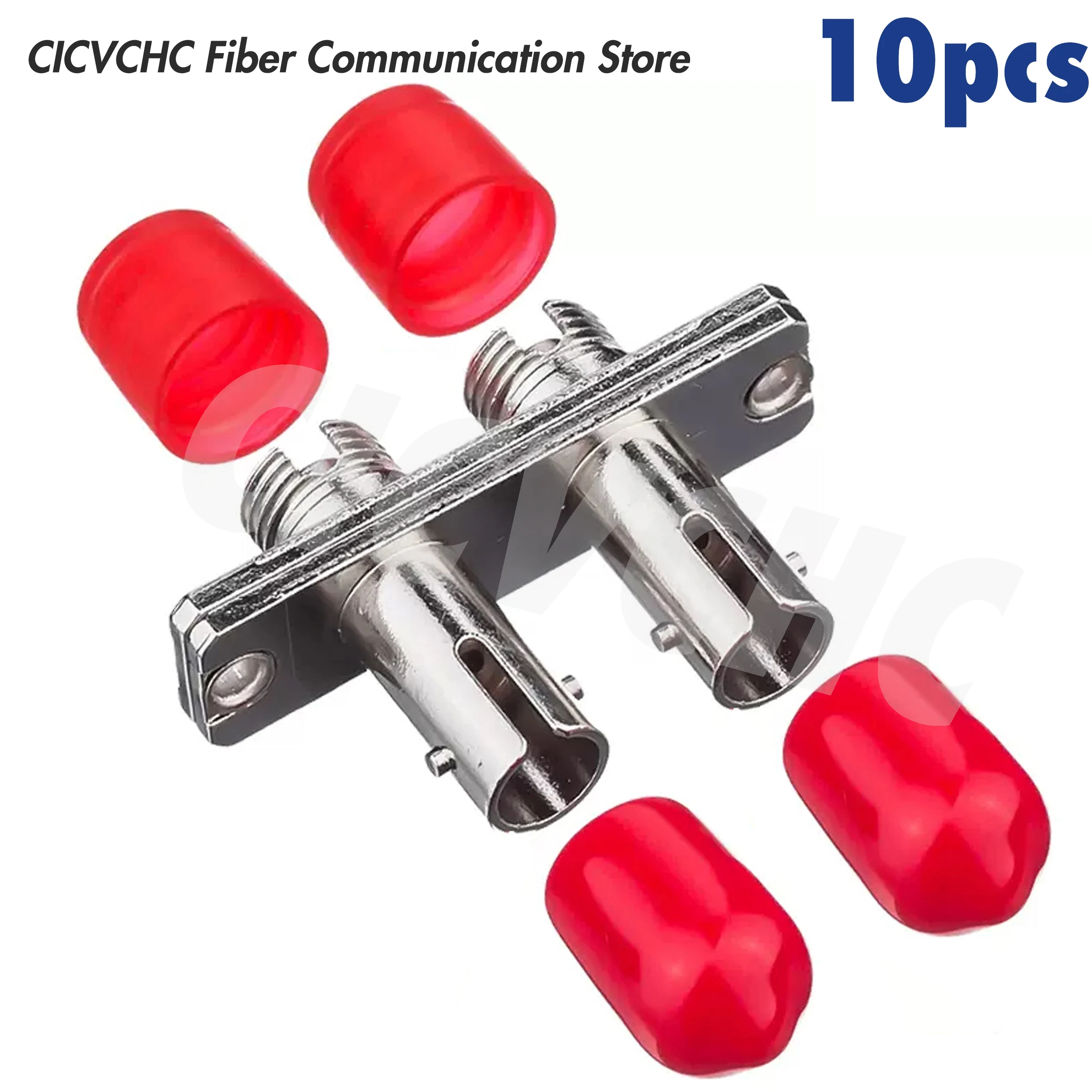 10pcs FC-ST Duplex Fiber Optic Adapter-Hybrid Mating Adapter