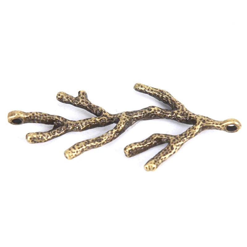 10Pcs/Set Vintage Alloy Material Branch Charm Pendant Jewelry Finding DIY Fashion Jewelry Making Craft Accessaries