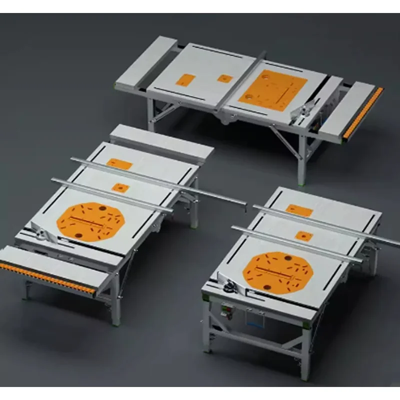 DIY Folding Lifting Work Saw Multifunctional Woodworking Workbench Electric Woodworking Table Saw Upside Down Sliding Table Saw