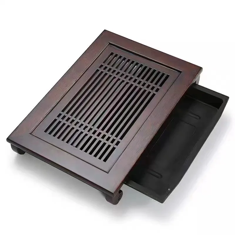 For Household Tea Tray, Bamboo Drain Tea Sea, Simple Water Storage Kung Fu Tea Set