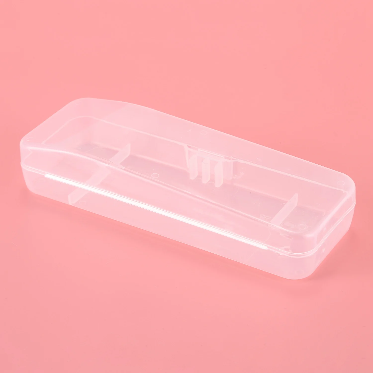 1 Pcs Travel Double Edge Storage Box Men Shaver Case Accessories Transparent Holder Storage Travel Plastic Case