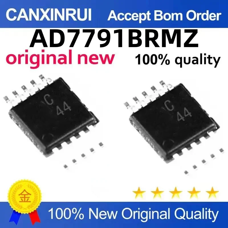 

AD7791 AD7791BRMZ Silk Screen C44 MSOP-10 Analog-to-Digital Converter ADC Chip Direct shooting