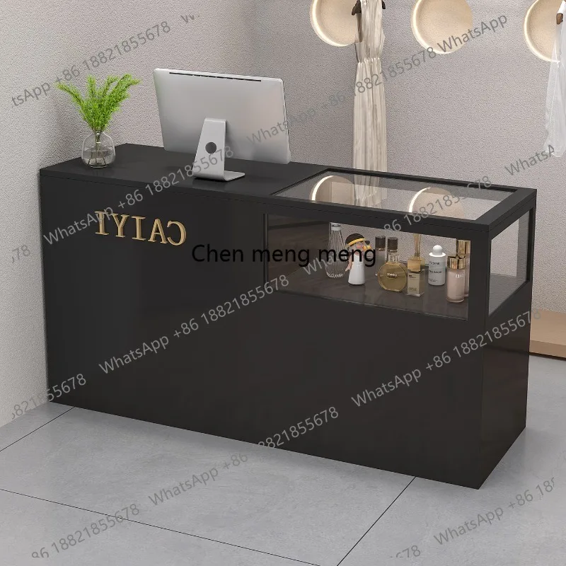 

Corner Salon Reception Desks Simple Minimalist Design Bar Hotel Shop Reception Desks Display Small Mostrador Office Furniture