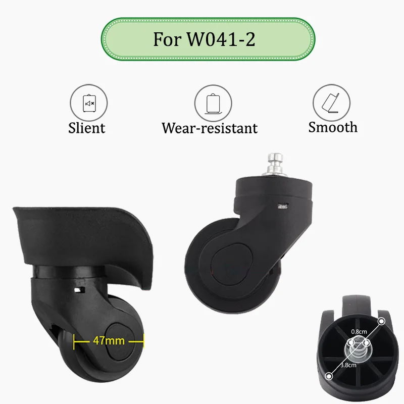 

For W041-2 Replacement Wheels - Durable Universal 360° Swivel Casters For Easy Tool-Free Installation