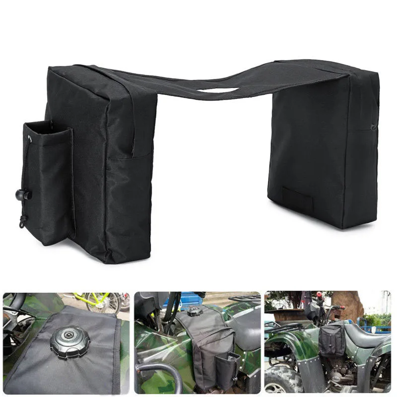 

ATV Tank Bag Saddlebag Mobile Fuel Tank Cup Holder 600D Oxford Cloth For Polaris Dirt Bike Ski-doo 21*28*26cm