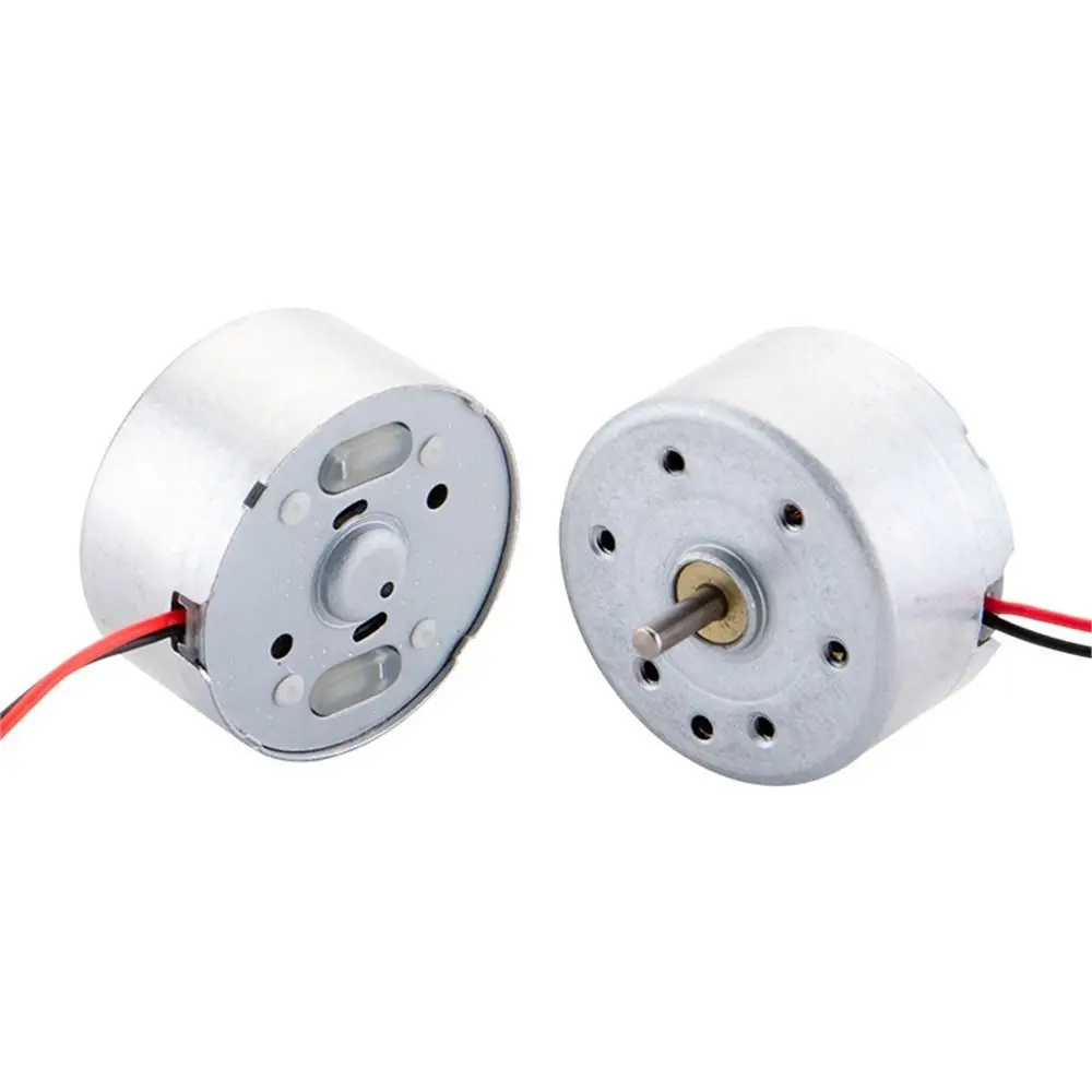 5Pcs Durable DC 1.5V-6V RF-300 DC Motor 2Pin PH 2.0mm Micro 300 Motor 2 Wire Metal Brush Motor for Hanging Neck Fan