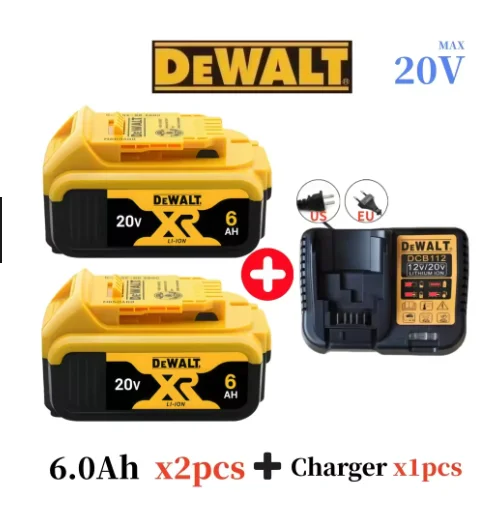 DeWALT Originele Batterij 20V/60V 6Ah 9Ah MAX FlexVolt voor DCB606 DCB205 DCB206 DCB209 DCB182 Power Too