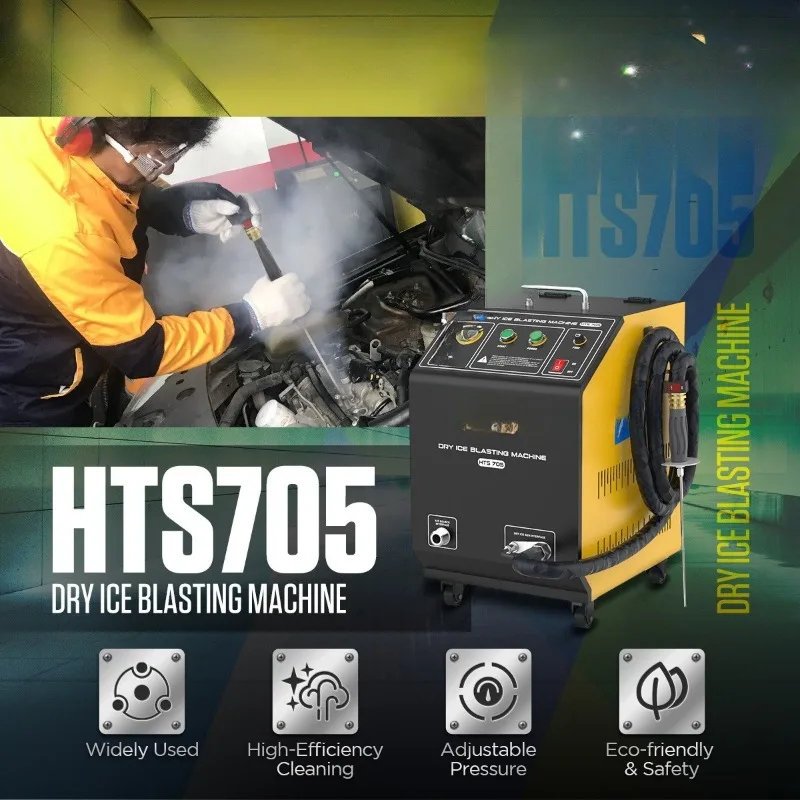 Dry ice cleaning machine, automobile engine combustion chamber, air intake, carbon deposition