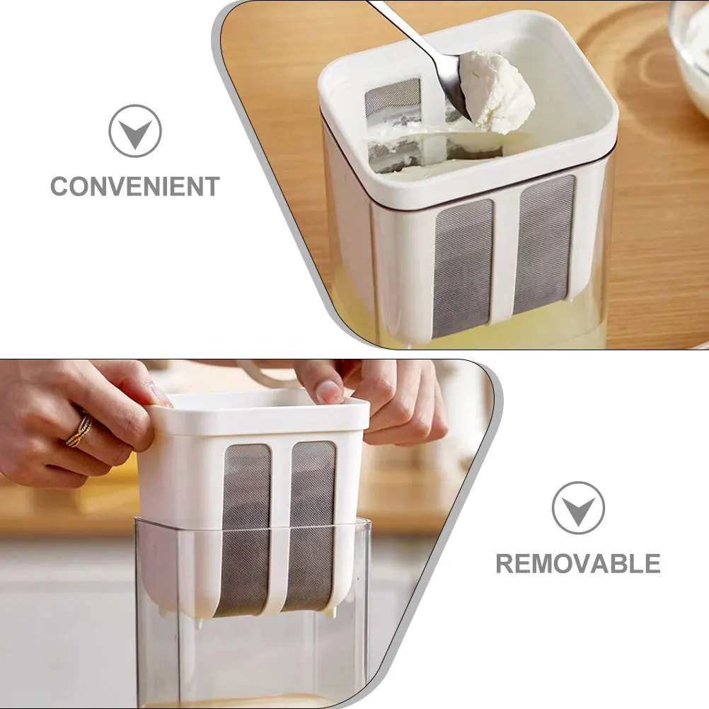 

Yogurt Strainer Large Capacity Fine Mesh Filter Removable for Greek Yogurt Cheese Nut Milk Maker Milk Strainer