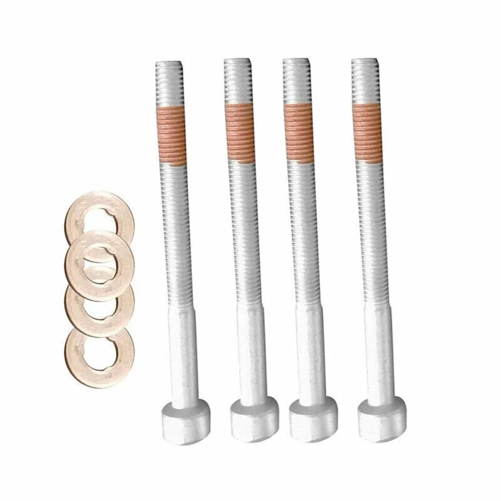 4 Piece Injector Bolts & Seals Kit Set for Mercedes For Sprinter Vito M646 Engine Compatible with OEM Numbers A6119900122