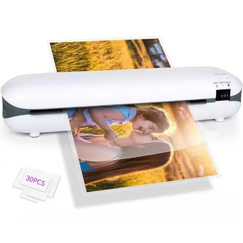 

Household A4 Plastic sealing machine, photo laminating machine, automatic film feeding, anti-wrinkle, anti-paper jam