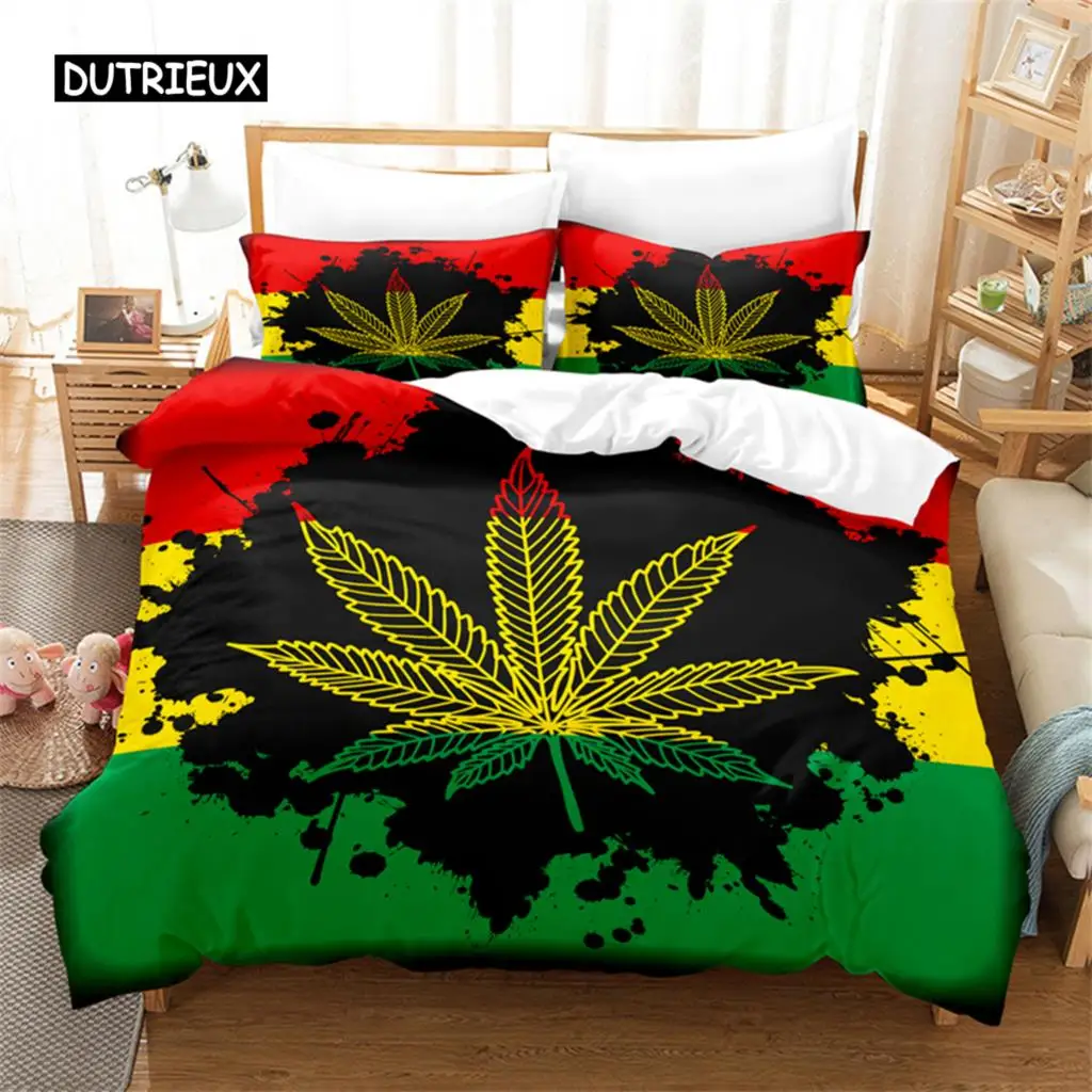 

Fashion Patterns, Leaves Bedding Set Duvet Cover Set 3d Bedding Digital Printing Bed Linen Queen Size Bedding Set Fashion Design