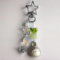 Totoro Bell Keychain, Cute Totoro Pendant, Y2k Accessory Pack Pendant, Cute Gift, Handmade Anime Keychain