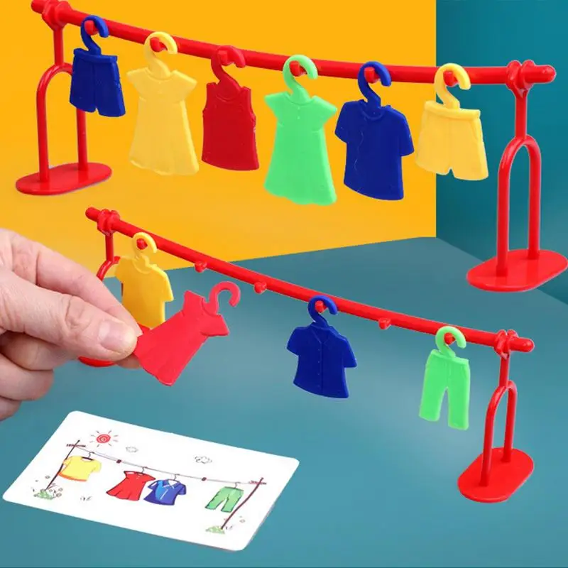 Early Education Toys Children Clothing Hanger Party Toys Eco-Friendly Early Educational Toy Logical Thinking Clothing Toy Gmae