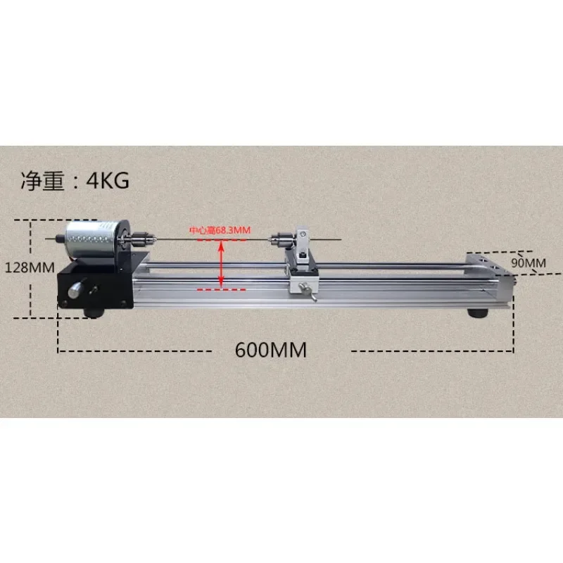 Upgrade DIY Mini Lathe 12-24V Multi-function Drilling Grinding Polishing Guide Rail Punching Forward Reverse ToolGoods in stock
