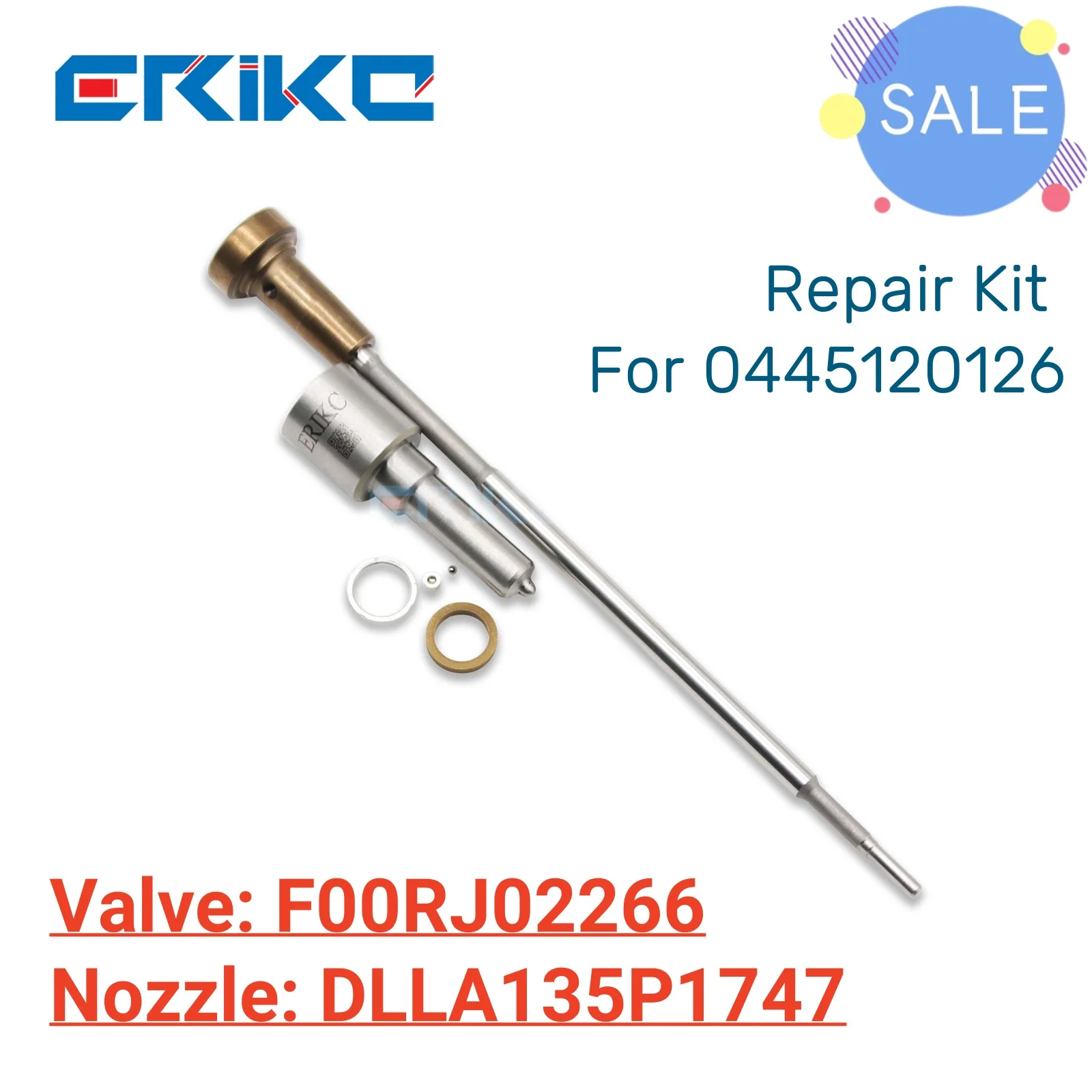 Nozzle Valve Kit DLLA135P1747 Oil Spary Nozzle 0433172069 Control Valve F00RJ02266 Repair Kit For 0445120126