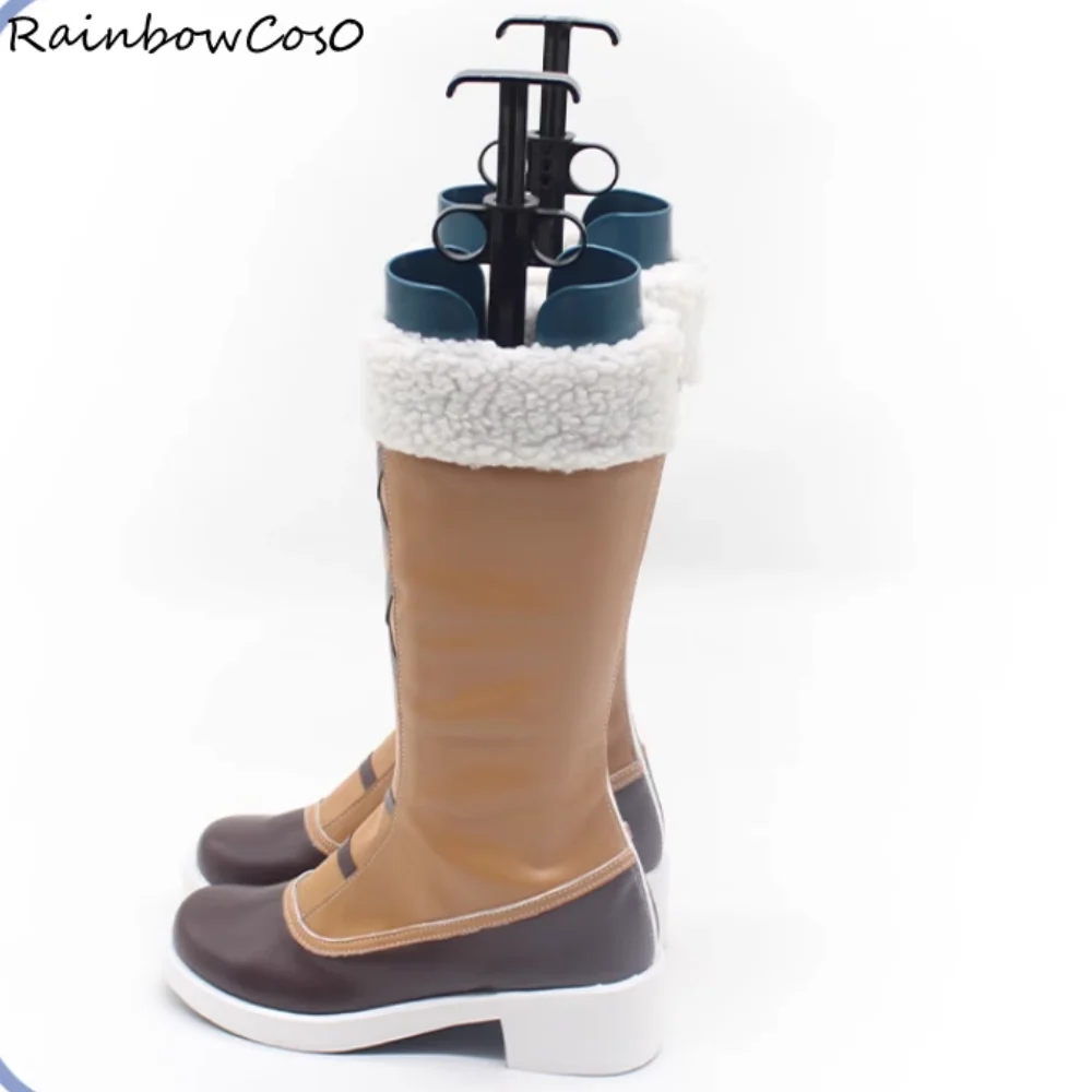 Shima Rin Laid Back Camp Cosplay Schoenen Laarzen Spel Anime Party Halloween RainbowCos0 W5282