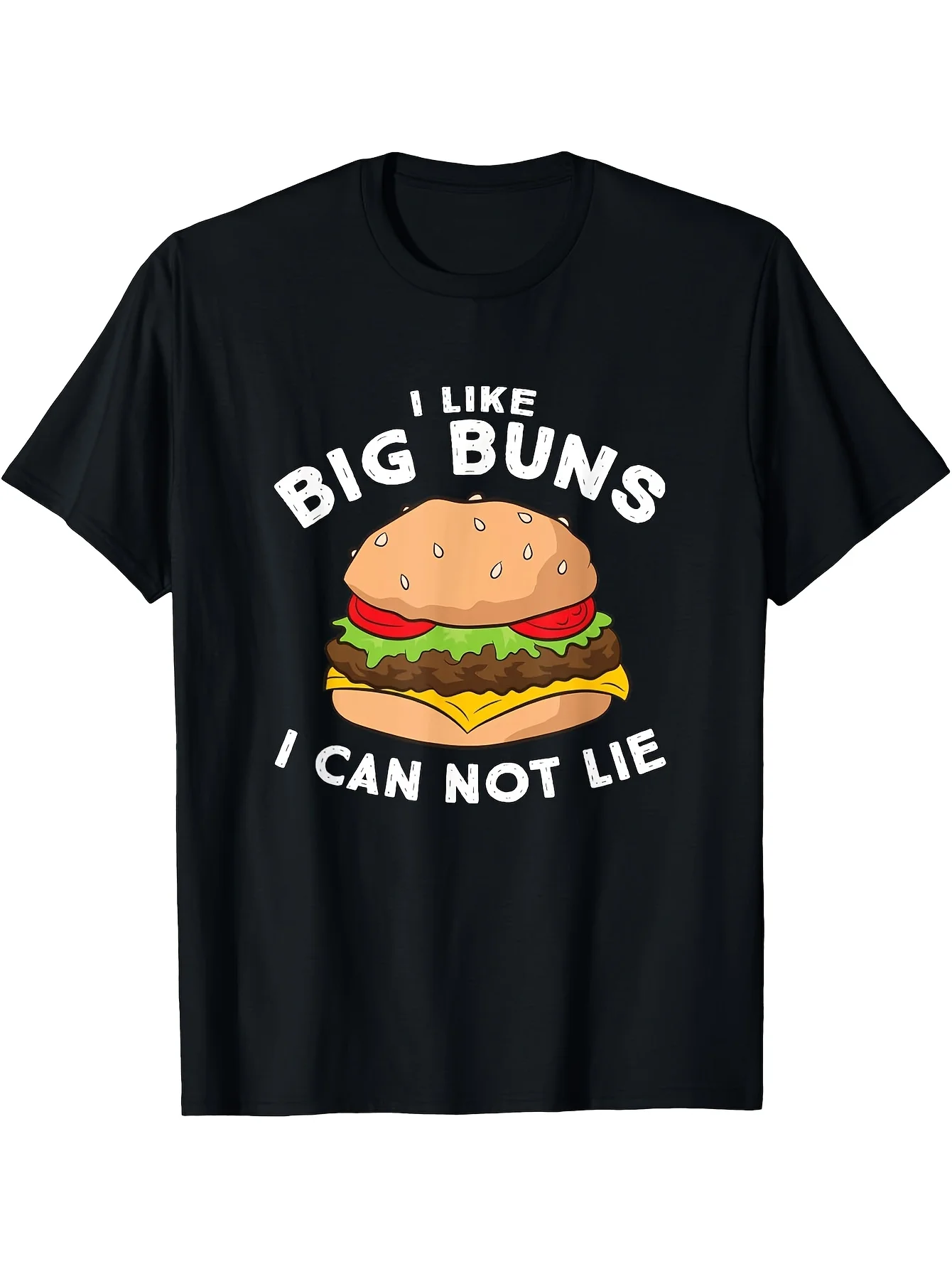 

Funny Hamburger I Like Big Buns I Can Not Lie TBirthday HimShirt Hoodie Pure Cotton