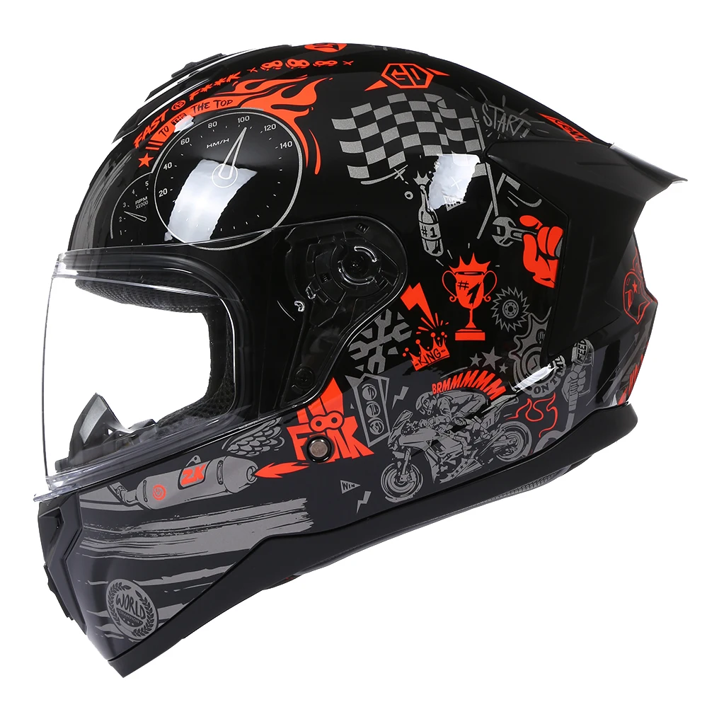 

DOT Approved Motorcycle Helmets Latest Full Face Downhill Racing Motorbike Riding Casco Capacete De Moto ECE For Men Women Kask