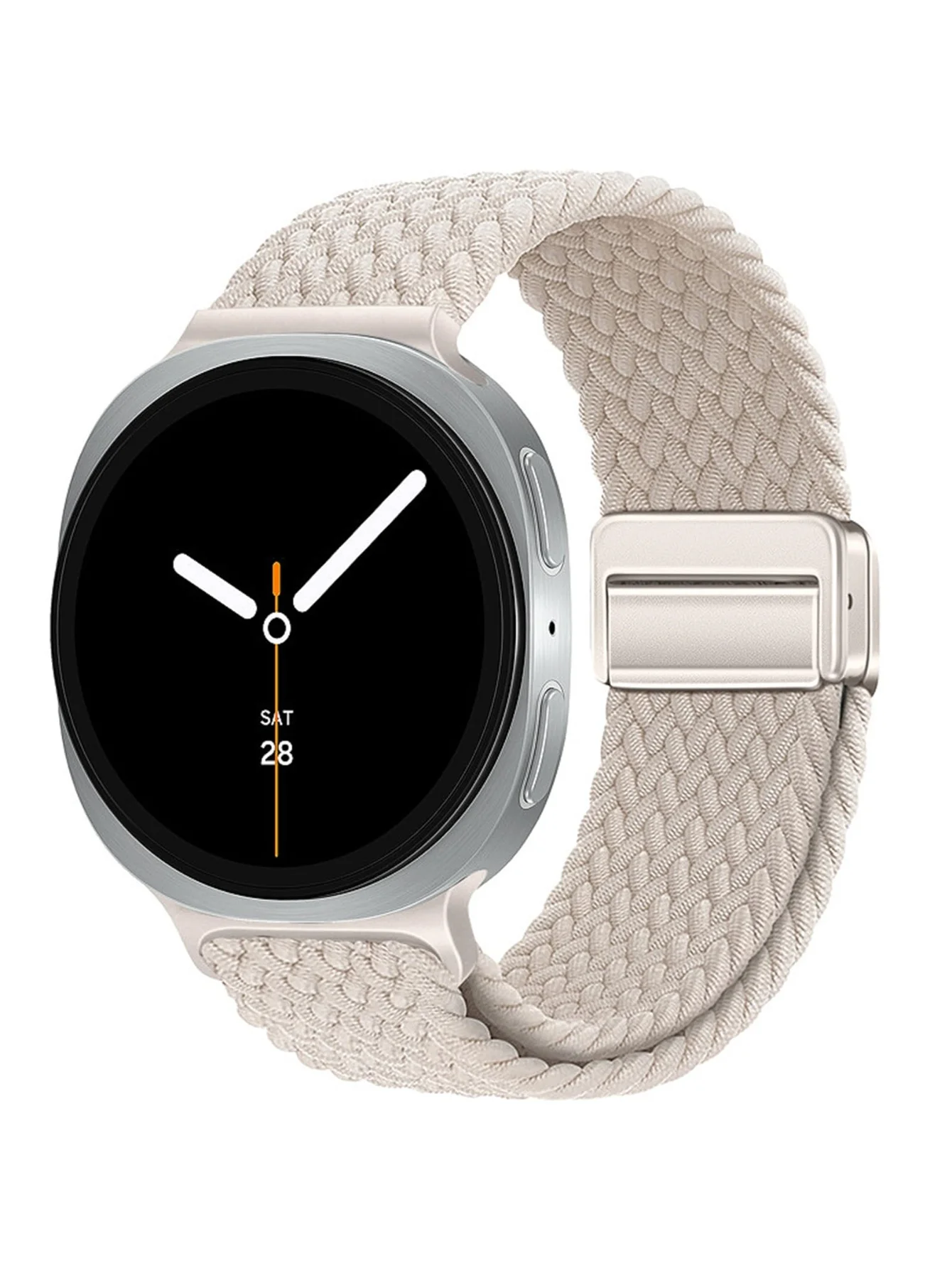 Nylon-Sportarmband für Samsung Galaxy Watch 8 40mm 44mm Magnetband für Galaxy Watch 8 Classic 46mm Geflochtenes Solo Loop Armband