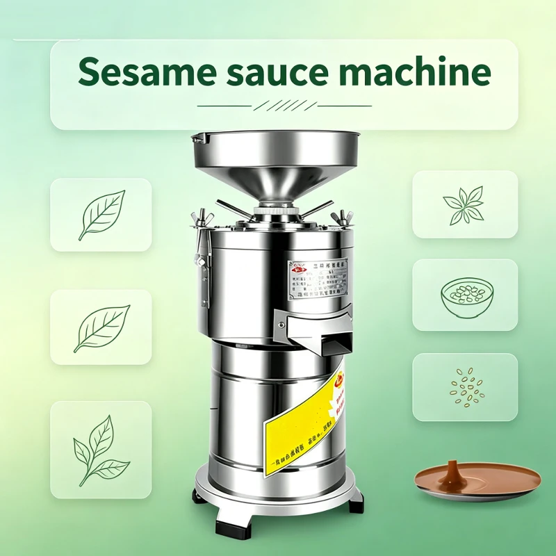 Peanut Butter Machine Making Sesame Sauce 220V Stainless Steel Multifunctional Ketchup Stone Grinding Sesame Butter Grinder