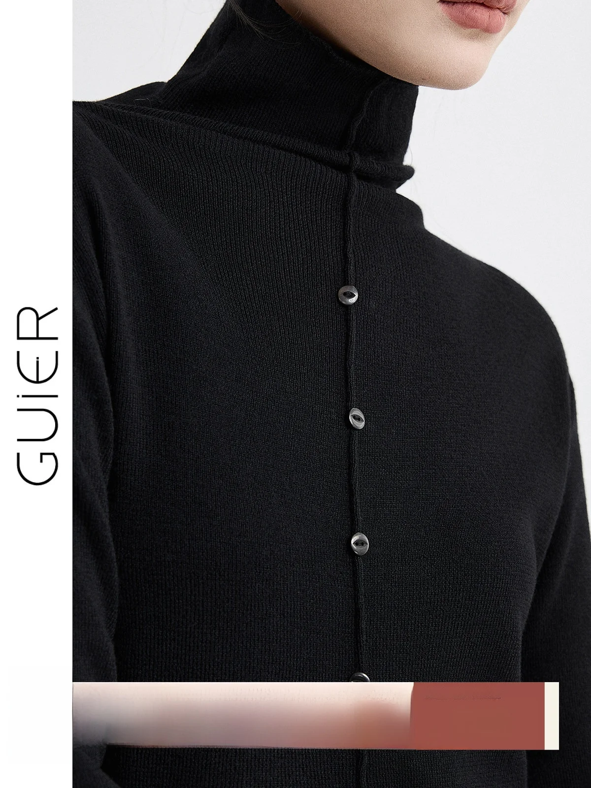 

Bla High Collar Knitted Sweater Women's Slim Fit Inner Wear Base irt Autumn Winter New Sle Guier Faion Ladies' Knitwear
