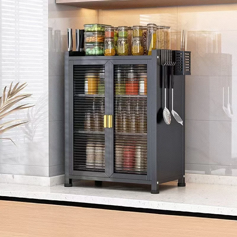 Kitchen Dish Storage Cabinet Countertop Flip Type Dust Proof sealed Storage Rack for Dishes and Tableware Storage Cabinetpromote