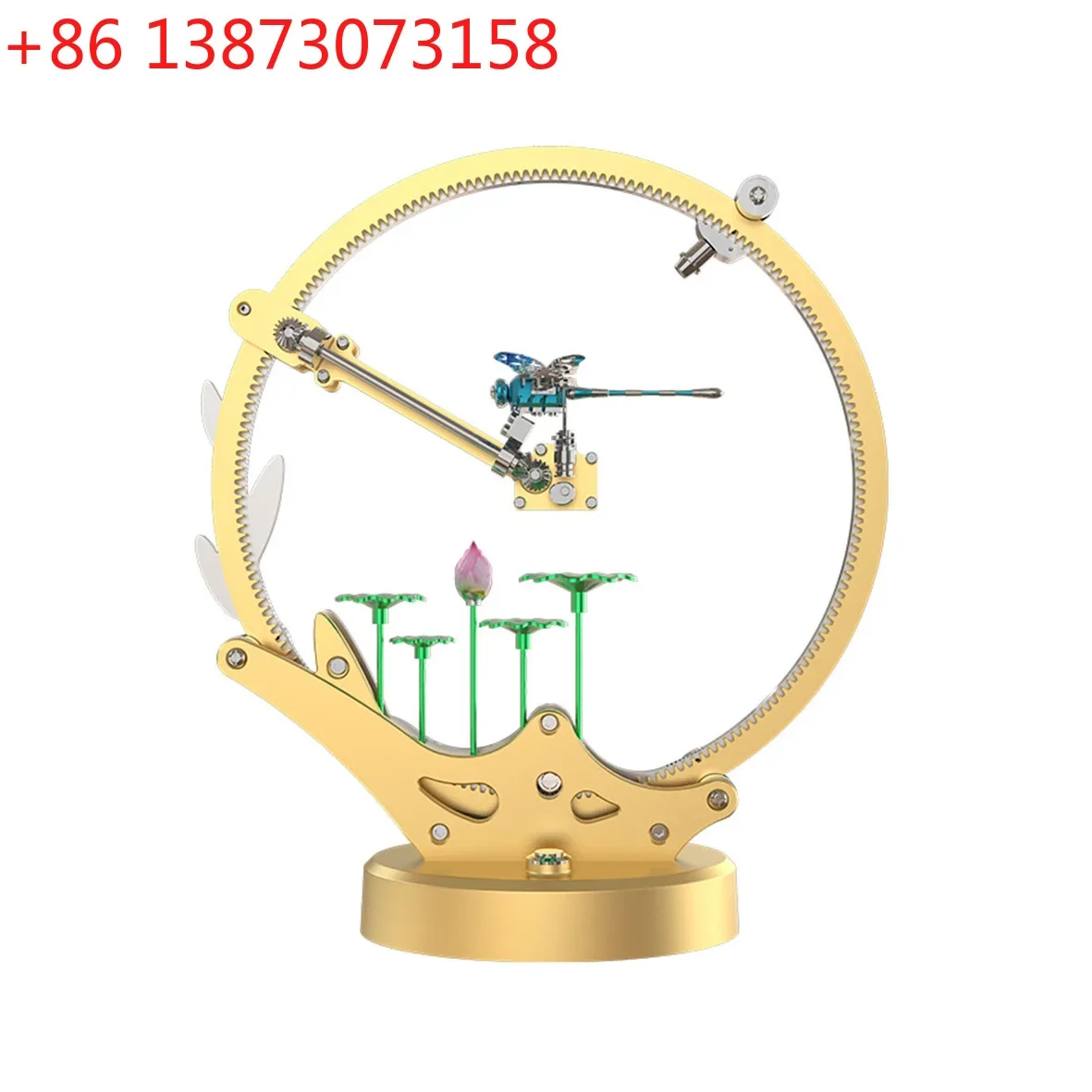 Saturn Culture Alloy Art Model Ornament Mechanical Dragonfly