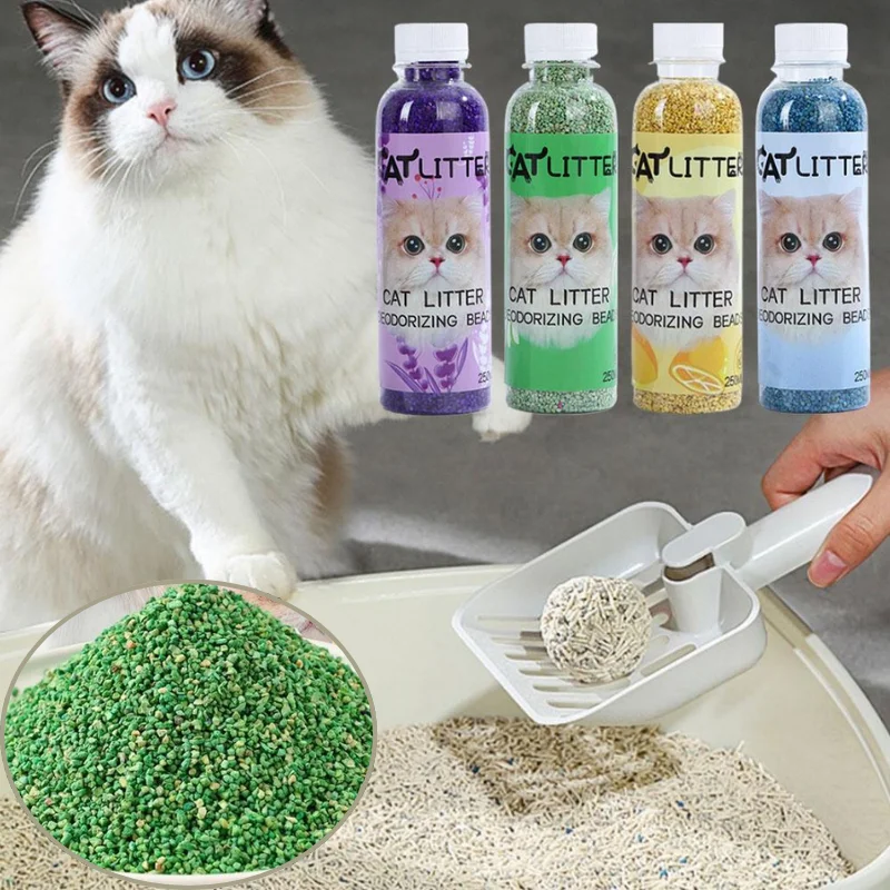 Long Lasting Multi Scent Cat Litter Box Deodorizer Beads Odor Neutralizing Beads Pet Kitty Odor Eliminator Cleaning Supplies