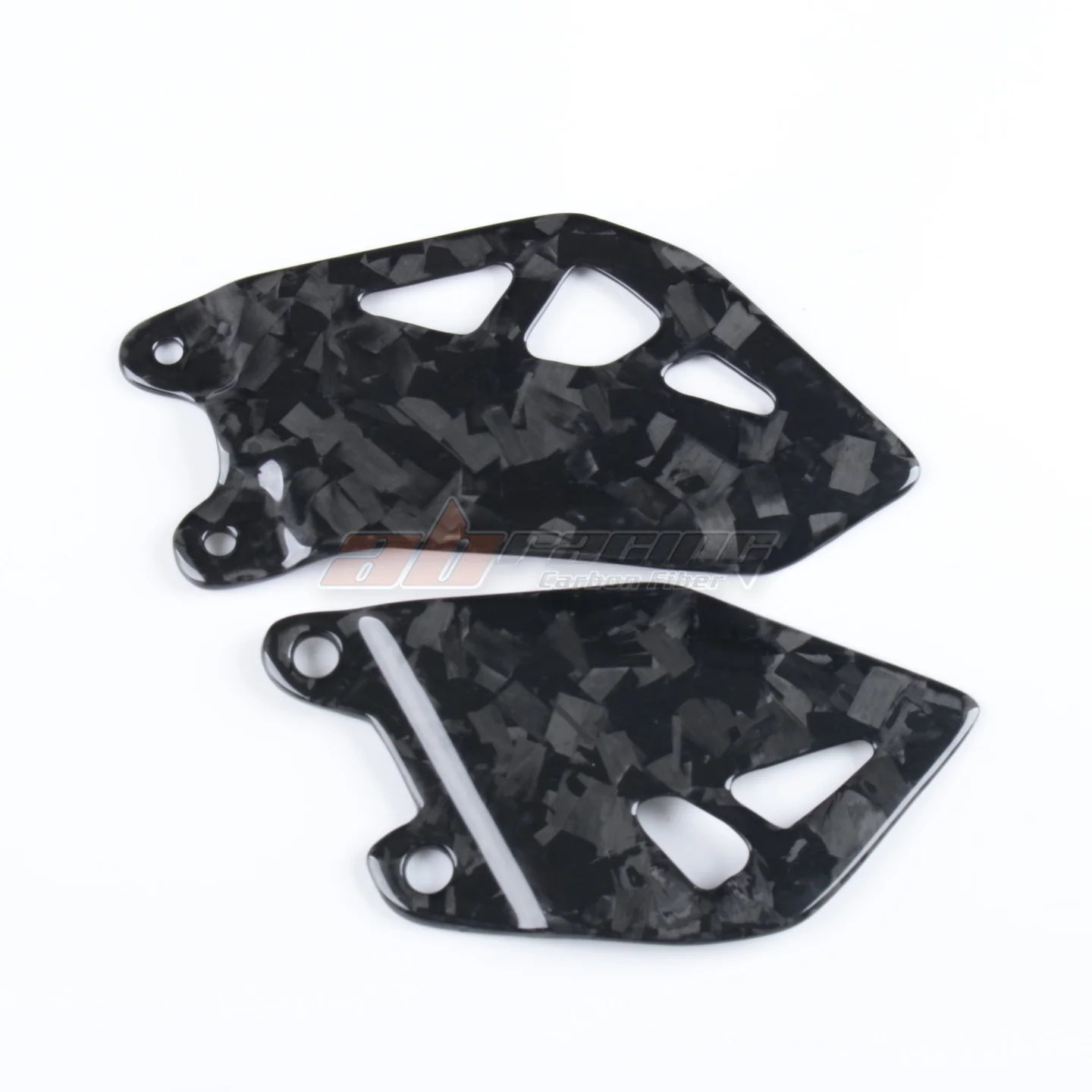 Carbon Fiber Heel Plates Guard Cover For Kawasaki ZX10R 2016-2026 Heel Plates, Footrest Guard, Rearset Cover, Protector Fairing