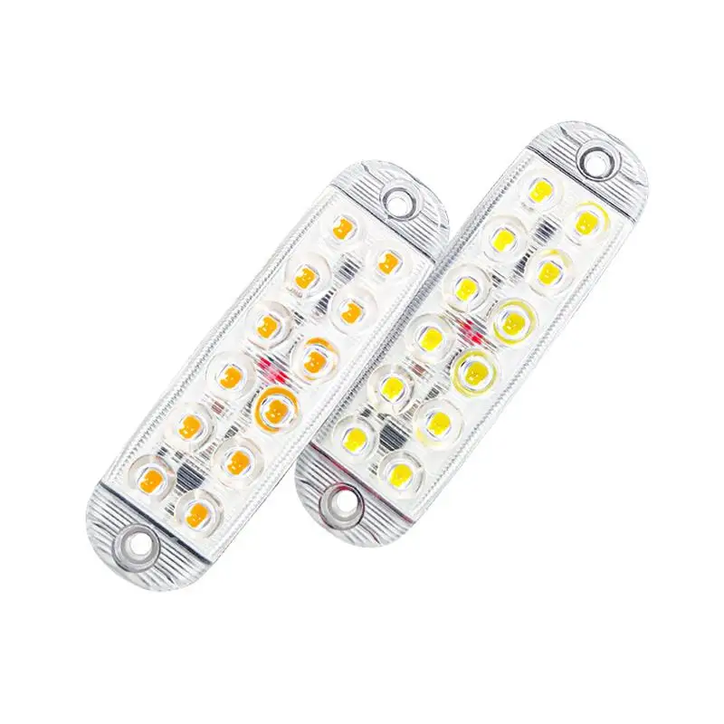 1Pc 12 LED Clearance Lights LED Flashing: Warning Light 12V-80V RV Trailer Truck Signal