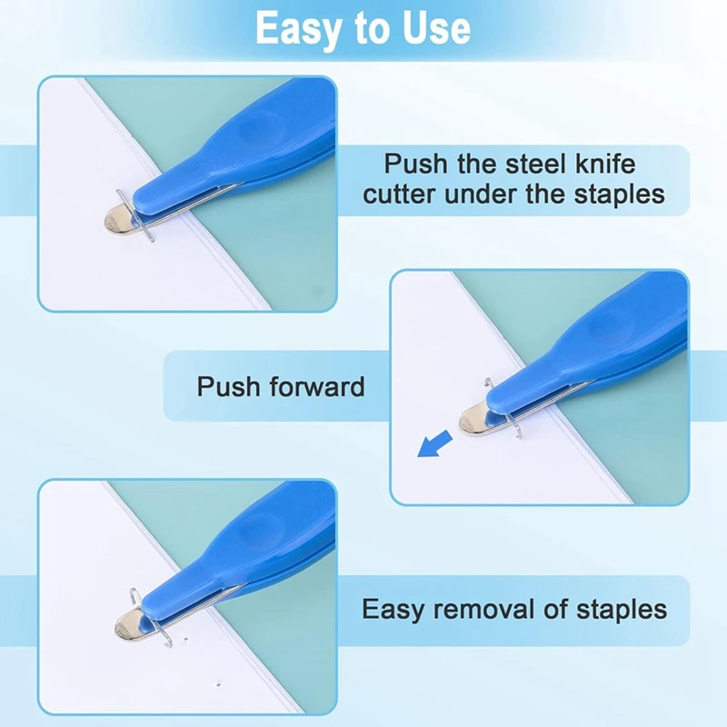 Removedor de Grampeadores Magnéticos Removedores de Grampeadores Profissionais Removedor de Extrator para Sala de Aula 4 Cores, Pacote 4