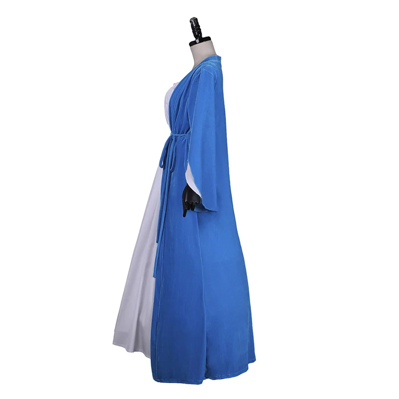 

The Musical Elizabeth Schuyler Cosplay Blue Dress Jacket Colonial Victorian Rococo Ball Gown Medieval Outfits