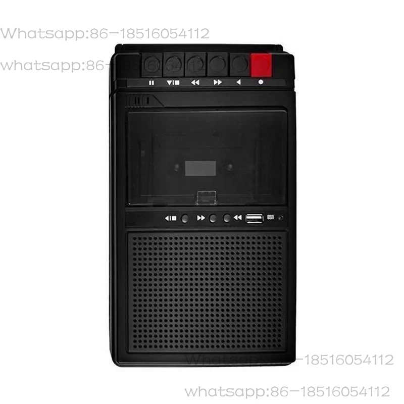 Portable Cassette Recorder Nostalgic Retro Portable Tape Player Walkie-Talkie Player Recorder and Playback All-In-One
