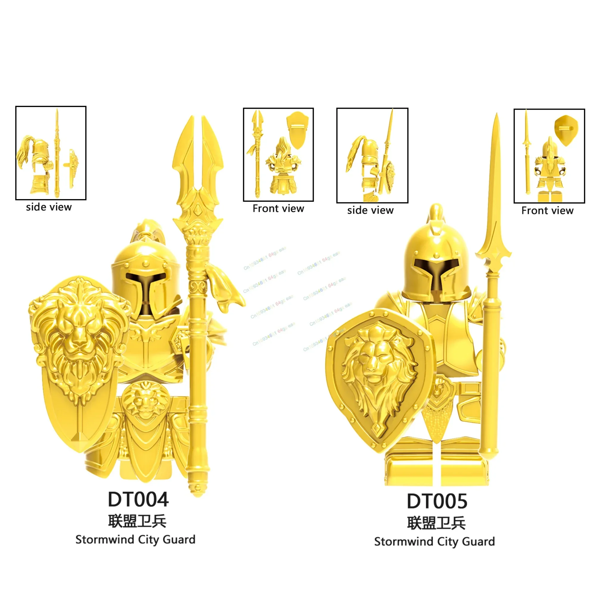 Cavalieri medievali Action Figure Scudo Modelli di spada Mattoni Armi Accessori Puzzle di Natale Giocattoli per regali per bambini