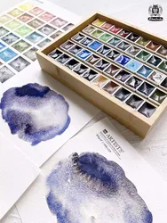 Schmincke Granulating Watercolor Paint Mini 1ml/2ml Handmand Sample Precipitation Original Water Color for Painting Art Supplies