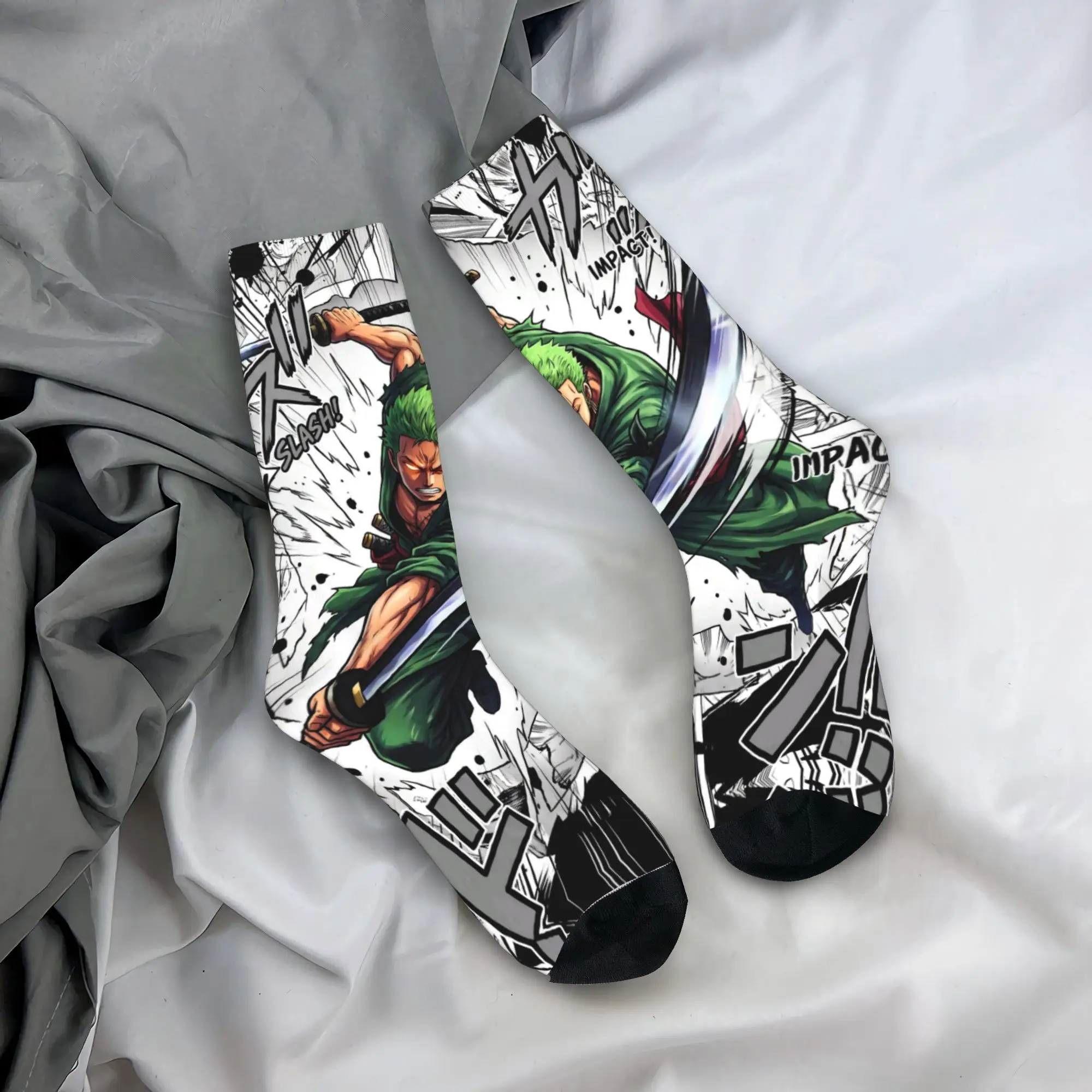 

Забавные носки с 3D-принтом Zoro O-One P-Piece (аниме), унисекс, теплые, для баскетбола и спорта