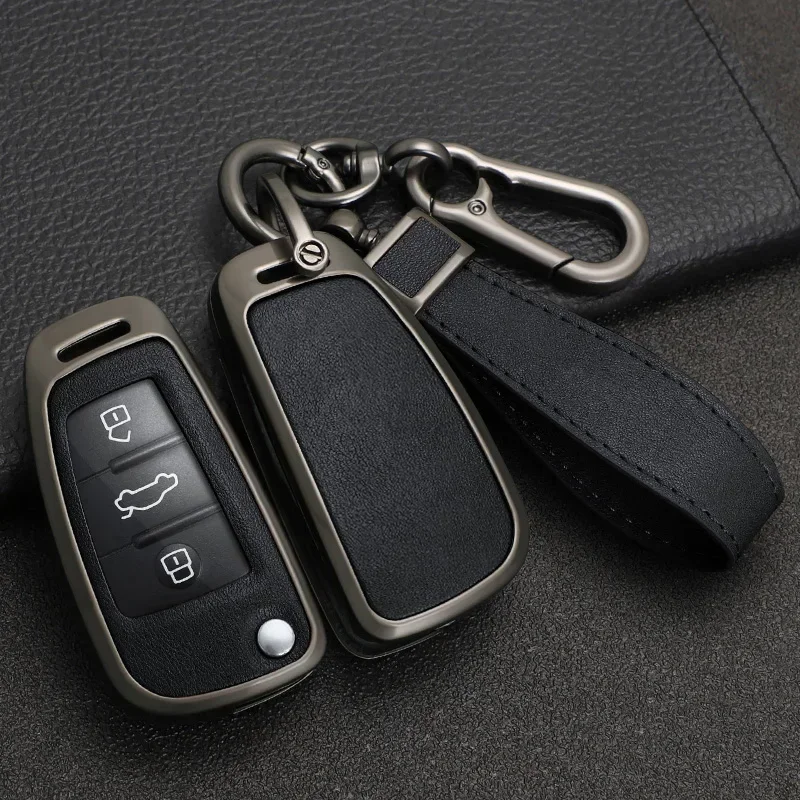 Zinc Alloy Car Key Case For Chery ARRIZO7 E3 E5 A3 A5 Tiggo 2 3 5 3X Fulwin2 Eastar 2 3 Button Keyless Protect Cover Accessories