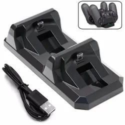 USB Dual Charge Dock For PS4 Controller Gaming Charging Stand Holder For Sony PlayStation 4 Wireless Gamepad Controle Charger