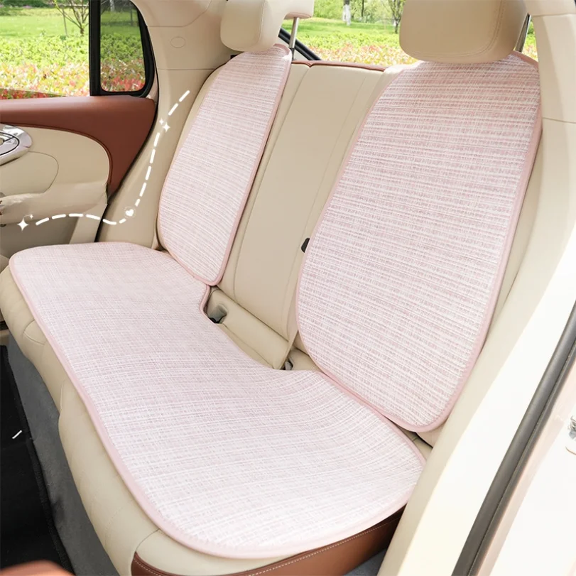 وسادة مقعد السيارة لجميع المواسم، خفيفة فاخرة، ملمس عطري صغير، نمط مريح لمقعد السيارة، مقعد السيارة الداخلي